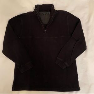 Van Heusen Sweater Half-Zip Men’s Small Black